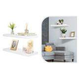 Sorbus Floating Shelves - Modern Hanging Wall Shelf DÃ©cor - 24 Long - 2-Pack in Black