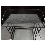 Small Metal Black 5 Shelf Rack