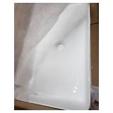 Vessel Rectangle Sink, White, 24x13.75 Inch