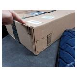 Blue Textured Rubber Entryway Rug, 17x29.5 Inches