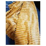 Mustard Yellow Throw Blanket, 52x78 Inches