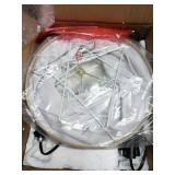 Standing House Lamp, Gold And Milky White