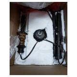 Standing House Lamp, Gold And Milky White