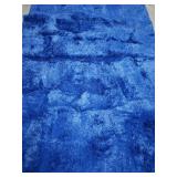 Budgie Blue Fuzzy Room Rug, 5