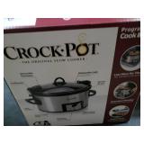 Crock-Pot 6 Quart Programmable Cook & Carry Slow Cooker with Digital Timer, Stainless Steel