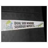 Guay Clean Window Glass Squeegee Wiper And Scrubber - Dual Side Blade Rubber...