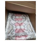 HomePop 24-inch Counter Height Tan Sage Leaf Upholstered Barstool - 24 inches - 24 inches- Retail:$129.99