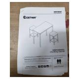 Costway 3pcs Minimalist Dining Set