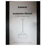 Tomons White 17" Round Pendant Lamp