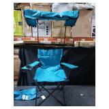 Lamberia Teal Folding Chair With Canopy (260lb capacity)