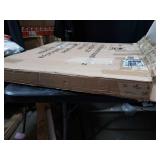 Iron Framed Round Mirror, Gold, 24 Inches