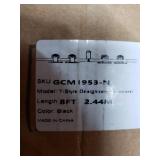 Winsoon T Style Barn Door Hardware, Black, 8 Foot