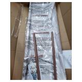 Mdesign Vertical Dresser Storage Tower - Sturdy Steel Frame, Wood Top, Easy Pull