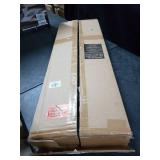 Mdesign Vertical Dresser Storage Tower - Sturdy Steel Frame, Wood Top, Easy Pull