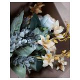 Tan Rose Bouquet, Rosa Indica displayed with Lavender