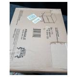 2-Drawer Groove Handle Wood Nightstand - White