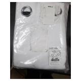 NiceTown White Blackout Curtains, 52"x84"