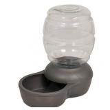 Petmate Pearl Replendish Cat and Dog Waterer With Microban, Silver, 2.5 Gal