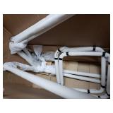 Art Leon Modern 37.99 in. Height Yellow Velvet Round Swivel Bar Stools with 4-Metal Foots and Low Back (Set of 2)