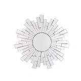 Braylon Contemporary Accent Mirror - Silver - 32" W x 1.25" D x 32" H- Retail:$222.49