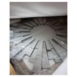 Braylon Contemporary Accent Mirror - Silver - 32" W x 1.25" D x 32" H- Retail:$222.49