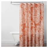 Floral Coral Shower Curtain Pink - Opalhouse