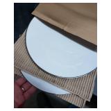 10 Strawberry Street Coupe Silver Line Dinner Plate, Set of 6- Large And 12 Small Plates