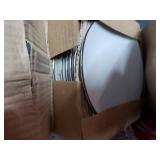 10 Strawberry Street Coupe Silver Line Dinner Plate, Set of 6- Large And 12 Small Plates