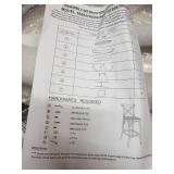 The Gray Barn Hidden Hill Antique Wood and Steel Barstool - Retail:$116.99