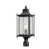 Savoy House Dunnmore Post Mount Lantern in Black