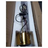 Modern Banker Slim Table Lamp, Gold