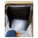 Milano 28-inch Brown Quilted Bonded Leather Barstool by Christopher Knight Home- Retail:$291.49