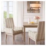 Madison Park Regina High Back Dining Arm Chair (Set of 2)- Retail:$433.49