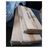 Tallenger Black/Dark Brown Tall Upholstered Swivel Barstool, Set of 2 - 23"W x 22"D x 43"H- Retail:$367.49