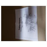 Havenside Home Surfside Outdoor Square Folding Table with Chairs- Retail:$129.38