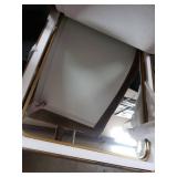 Ezra Soft Corner Metal Rectangular Mirror- Retail:$169.99