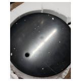 Versanora - Danna Arc Floor Lamp with USB Port, Wood Table, Marble Base- Retail:$164.99