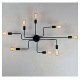 Star Black Ceiling Mount Chandelier