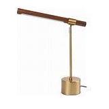 Bankers Slim Adjustable LED Table Lamp, Gold