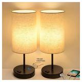 Set of 2 Touch Control 3-Way Dimmer Table Lamps