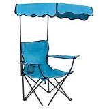 Lamberia Teal Folding Chair With Canopy (260lb capacity)