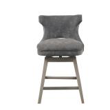 Madison Park Single Janet 360 Degree Swivel Chair, Gray