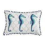 Pier 1 Imports Icon Seahorse Throw Pillow, 20x13 Inches