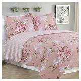 Glory Melissa Reversible Quilt With Pillowsham, Queen Size