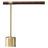 Modern Banker Slim Table Lamp, Gold