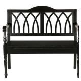 SEI Chelmsford Entryway Bench, Black