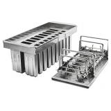 20pcs Stainless Steel Molds for Popsicles Maker Ice Lolly Ice Cream Pops Bars Stick Holder