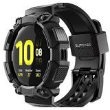 SUPCASE [Unicorn Beetle Pro] Series Case for Galaxy Watch Active 2, Rugged Protective Case with Strap Bands for Galaxy Watch Active 2 [44mm] 2019 Release (Black)