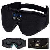 Sleep Headphones, 3D Sleep Mask Bluetooth Wireless Music Eye Mask, LC-dolida Sleeping Headphones for Side Sleepers Sleep Mask with Bluetooth Headphones Ultra-Thin Stereo Speakers Gift for Men Women
