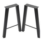 16inch Set of 2 Industrial Rustic Type Steel Table Legs 16âx11â Dining Table Legs 16âHeight 11âWide Metal Iron Chair Bench Coffee Table Legs Baking Finish